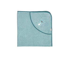 Sterntaler Serviette de Bain Unisexe pour bébé GOTS Kalla - Poncho de Bain pour bébé - Serviette à Capuche - Serviette de Bain pour Enfant avec Motif coala - Bio - Bleu chiné