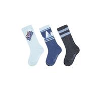 Sterntaler Socken Lot de 3 paires de chaussettes de ski pour enfant Bleu clair Taille 23-26, bleu clair, 23-26