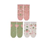 Sterntaler Söckchen 3er-Pack Blumen, Des chaussettes Bébé fille, zartrosa, 18