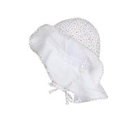 Sterntaler Sonnenhut Blümchen Chapeau de Soleil, Blanc, 51 Mixte bébé