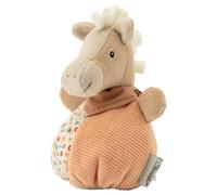 Sterntaler Sunny - Sac à câliner, Cheval - Doudou pour bébé et Enfant - en Velours Fin Doux - Jouet avec hochet - pour câliner, découvrir et Jouer - Beige Clair