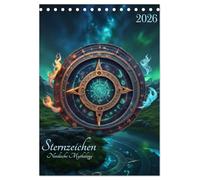 Sternzeichen Nordische Mythology (Tischkalender 2026 DIN A5 hoch), CALVENDO Monatskalender: Kalender 24 mit den 12 Tierkreiszeichen im nordisch mythologischen Stil