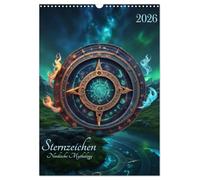 Sternzeichen Nordische Mythology (Wandkalender 2026 DIN A3 hoch), CALVENDO Monatskalender: Kalender 24 mit den 12 Tierkreiszeichen im nordisch mythologischen Stil
