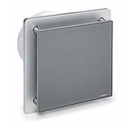 STERR Ventilateur de Salle de Bain Gris 150 mm - Ventilateur de Salle de Bain - Façade en Verre - Look Moderne - BFS150-G - 25 W