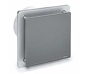 STERR Ventilateur de Salle de Bain Gris 150 mm - Ventilateur de Salle de Bain - Façade en Verre - Look Moderne - BFS150-G - 25 W