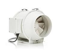 STERR Ventilateur extracteur en ligne DFA125 Ventilateur de gaine 125 mm / 5'' - Ventilateur industriel à faible consommation d'énergie