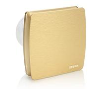 STERR Ventilateur Extracteur LFS100-QZ 100 mm avec Clapet Anti-Retour Doré - Ventilateur Silencieux