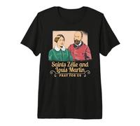 Stes Zelie et Louis Martin Parents de Sainte Thérèse de Lisieux T-Shirt Haut de Gamme
