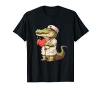 Stéthoscope Alligator Infirmière Médecin Crocodile École Infirmière T-Shirt