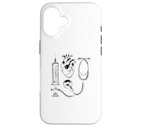 Stéthoscope d'infirmière en Forme de cœur Coque pour iPhone 16