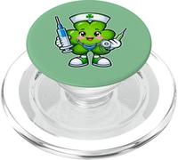 Stéthoscope d'infirmière Irlandaise pour la Saint-Patrick PopSockets PopGrip pour MagSafe