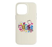 Stéthoscope d'infirmière Mignon Motif léopard Marguerite coloré Coque pour iPhone 14 Pro Max