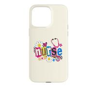 Stéthoscope d'infirmière Mignon Motif léopard Marguerite coloré Coque pour iPhone 15 Pro Max