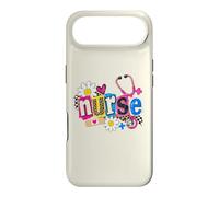 Stéthoscope d'infirmière Mignon Motif léopard Marguerite coloré Coque pour iPhone Air