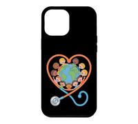 Stéthoscope en Forme de cœur multiculturel pour Enfants Coque pour iPhone 12 Pro Max
