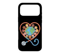 Stéthoscope en Forme de cœur multiculturel pour Enfants Coque pour iPhone 17 Pro Max
