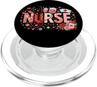 Stéthoscope ER ICU NICU RN pour infirmière de la Saint-Valentin PopSockets PopGrip pour MagSafe