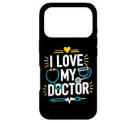 Stéthoscope I Love My Doctor Heartbeat Art Coque pour iPhone 17 Pro