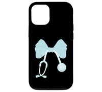 Stéthoscope médical esthétique avec nœud Croquette pour infirmière Coque pour iPhone 12/12 Pro