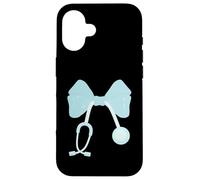 Stéthoscope médical esthétique avec nœud Croquette pour infirmière Coque pour iPhone 16