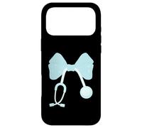 Stéthoscope médical esthétique avec nœud Croquette pour infirmière Coque pour iPhone 17 Pro Max