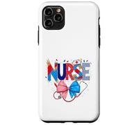 Stéthoscope pour infirmière Motif Rayures et étoiles patriotiques Coque pour iPhone 11 Pro Max