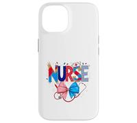 Stéthoscope pour infirmière Motif Rayures et étoiles patriotiques Coque pour iPhone 14