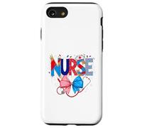 Stéthoscope pour infirmière Motif Rayures et étoiles patriotiques Coque pour iPhone SE (2020) / 7/8