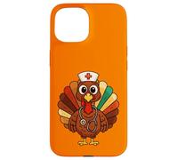 Stéthoscope pour Thanksgiving, infirmière, Dinde, stéthoscope Coque pour iPhone 15
