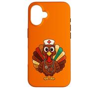 Stéthoscope pour Thanksgiving, infirmière, Dinde, stéthoscope Coque pour iPhone 16
