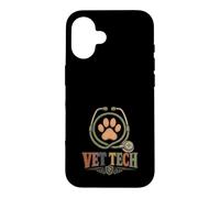 Stéthoscope rétro vétérinaire Patte Amoureux des Animaux Coque pour iPhone 16