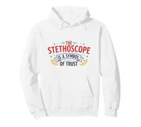 Stéthoscope Symbole de Confiance Médicale Professionnel de la Santé Sweat à Capuche