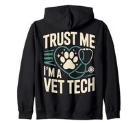 Stéthoscope « Trust Me I'm A Vet Tech » Sweat à Capuche