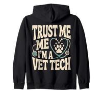 Stéthoscope « Trust Me I'm A Vet Tech » Sweat à Capuche