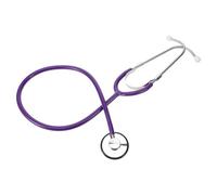 Stéthoscope Vétérinaire Précis à Tube Unique, pour Bovins et Chèvres | Acier Inoxydable et Caoutchouc, Couleur Pourpre, 70g, Visites Mobiles et Usage Extérieur