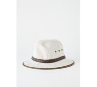 Stetson Chapeau Ava Coton Outdoor Homme – Outback, bandeau cuir – S (54-55 cm) Beige clair