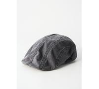 STETSON Casquette Plate Madison Delave Femme/Homme - en Coton Gavroche d'été avec visière Été Printemps-été - L (58-59 cm) Noir