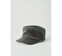 STETSON Casquette Herringbone Army Homme - pour l'hiver fermé à l’arrière, avec visière, Doublure Hiver Automne-Hiver - S (54-55 cm) Olive foncé