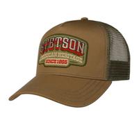 Stetson American Heritage 1865 Casquette de baseball en maille pour homme et femme - Avec doublure printemps-été, automne-hiver, Marron/olive, taille unique