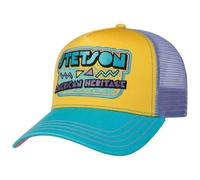 Stetson American Heritage 80s Trucker Casquette de baseball, Casquette de baseball, Casquette de camionneur en maille, pour homme/femme, avec visière, printemps-été, jaune, taille unique