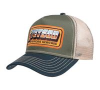 STETSON Casquette American Heritage Patch Homme - Mesh de Baseball Snapback Snapback, avec visière Printemps-été Printemps Été Automne Hiver - Taille Unique Small Olive