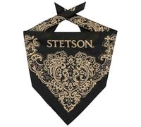 STETSON Bandana Paisley Femme/Homme - Foulard Bandeau Automne Printemps Hiver Été Printemps-été - Taille Unique Noir