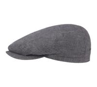 Stetson Casquette Plate d´Ete Belfast Homme - Made in The EU en Lin Gavroche avec Visiere Ete Printemps-ete - 58 cm Gris