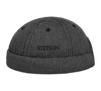 Bonnet Docker Cotton Melange by Stetson anthracite XL (60-61 cm)