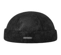 STETSON Bonnet Docker Cuir Noir M - 56/57 cm