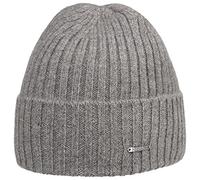 Stetson Bonnet en Cachemire Varnell Femme/Homme - Laine Beanie pour l'hiver avec Revers Hiver Automne-Hiver - Taille Unique Gris
