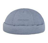 Stetson Bonnet Ocala Docker en Coton Homme - Couvre-Chef D'Ete Beanie pour Bonnets Docker, Fermeture Fermeture Scratch Printemps-ete Ete - S (54-55 cm) Denim