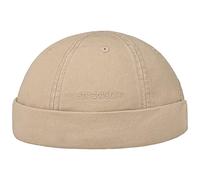 Stetson Bonnet Ocala Docker en Coton Homme - Couvre-Chef D'Ete Beanie pour Bonnets Docker, Fermeture Fermeture Scratch Printemps-ete Ete - XL (60-61 cm) Beige