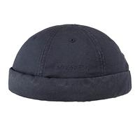 STETSON Bonnet Ocala Docker en Coton Homme - Couvre-Chef d'été Beanie pour Bonnets Docker, Fermeture Fermeture Scratch Printemps-été Été - M (56-57 cm) Bleu foncé