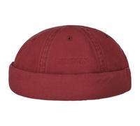Stetson Bonnet Ocala Docker en Coton Homme - Couvre-Chef D'Ete Beanie pour Bonnets Docker, Fermeture Fermeture Scratch Printemps-ete Ete - L (58-59 cm) Bordeaux